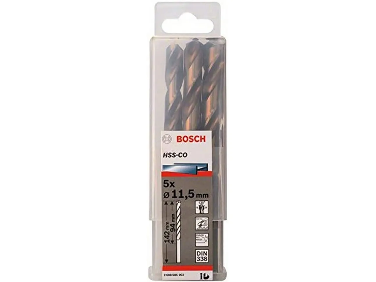 Bosch Metallbor HSS-Co, DIN 338 11,5 x 94 x 142 mm