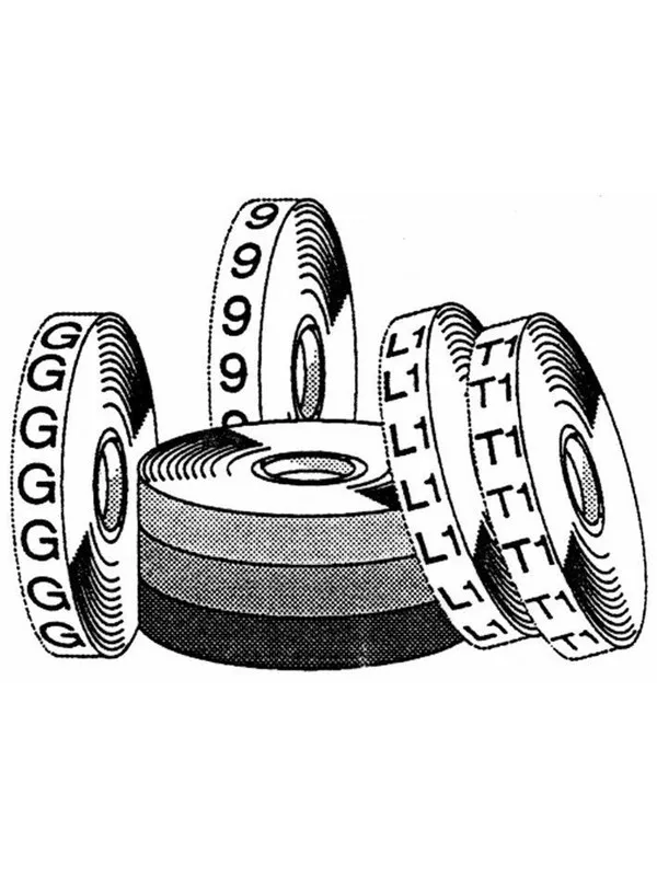 3M 09371 sdr-2 wire marker tape number