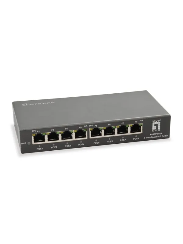 LevelOne GEP-0823 8-Port Gigabit PoE Switch (120W)