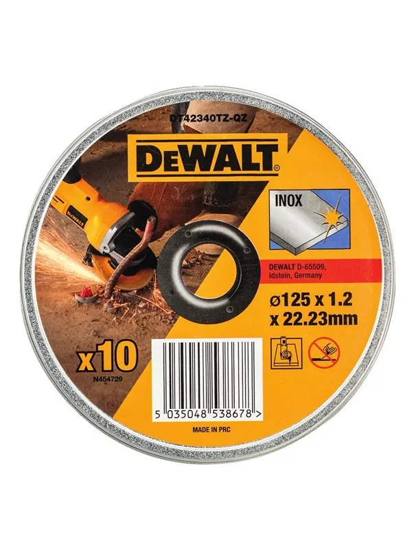 Dewalt Abrasiv kappeskive 125mm x 1.2mm x 22.23mm x10 STK