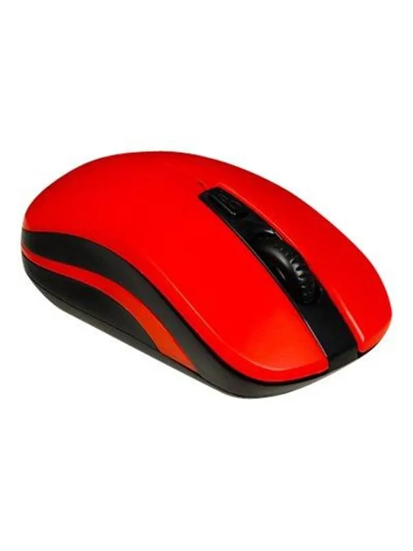 iBOX LORIINI RED - mouse - 2.4 GHz - black red - Mus - Optisk - 3 knapper - Rød