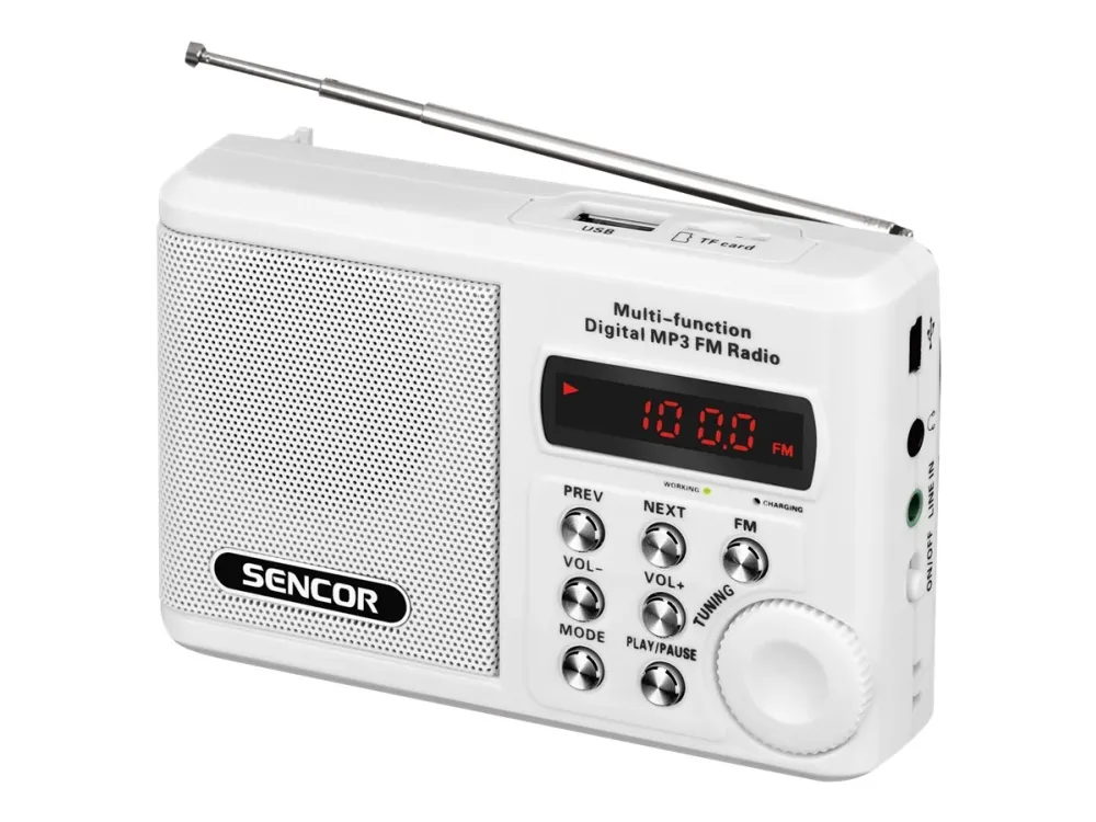 Sencor SRD 215 W - portable radio - MP3-spiller
