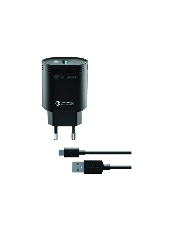 CELLULAR USB-C Charger Kit QC Black