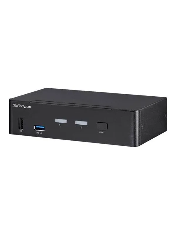 StarTech.com 2-Port DisplayPort KVM Switch - 4K 60Hz - TAA Compliant - KVM / audio / USB switch - 2 ports