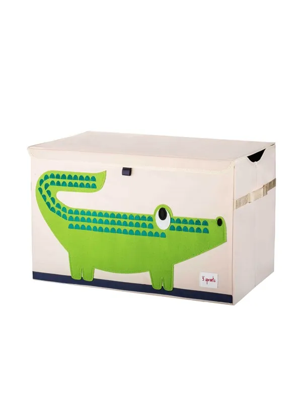 3 Sprouts Oppbevaringsboks med lokk, Crocodile