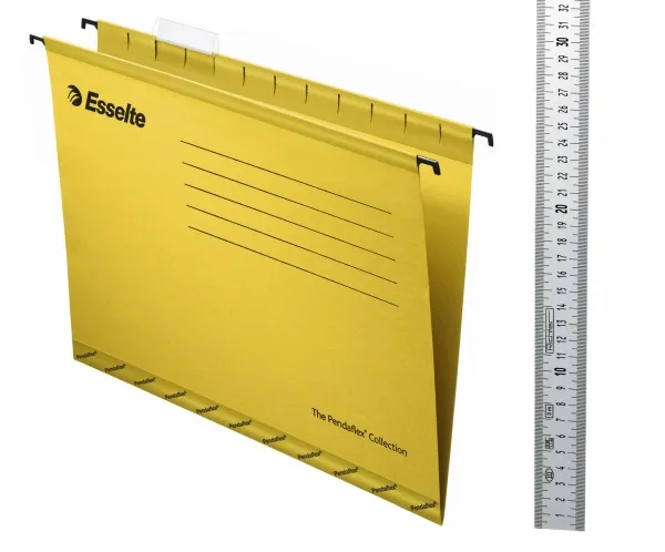 Esselte Hengemappe  Classic Folio Pakke/25 Gul
