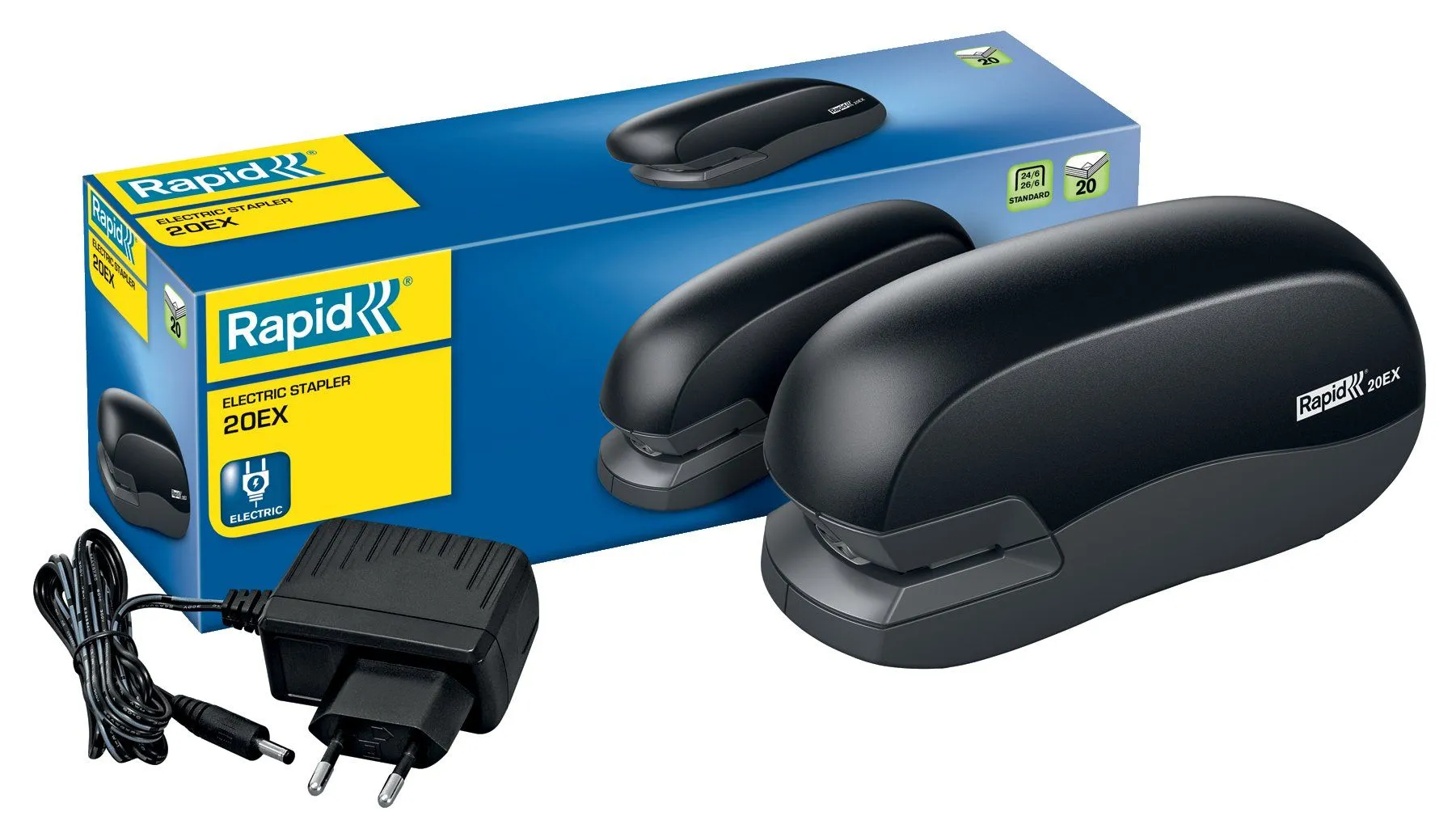 Rapid Stiftemaskin Elektr  20EX 20a Sort