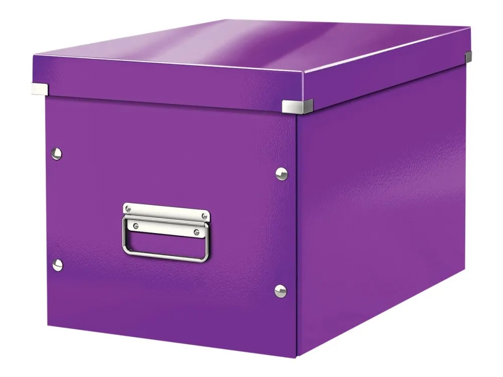Leitz Oppbevaringsboks Click & Store Kube  WOW Large Lilla