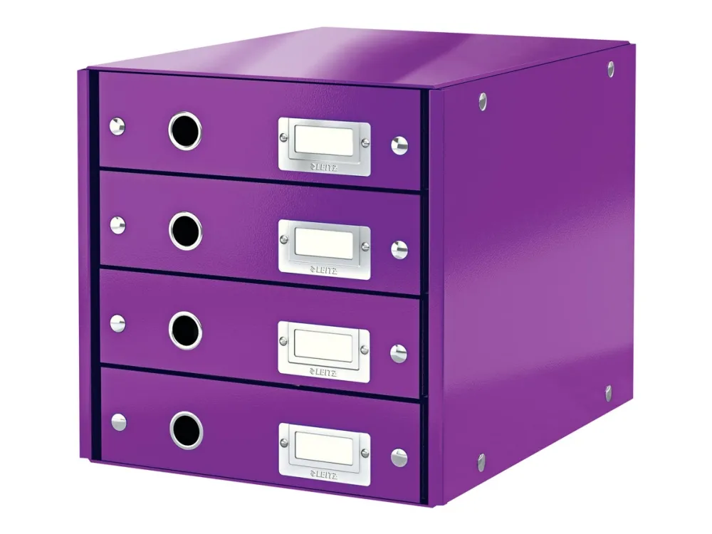 Leitz Skuffkabinett Click & Store  WOW 4 skuffer Lilla