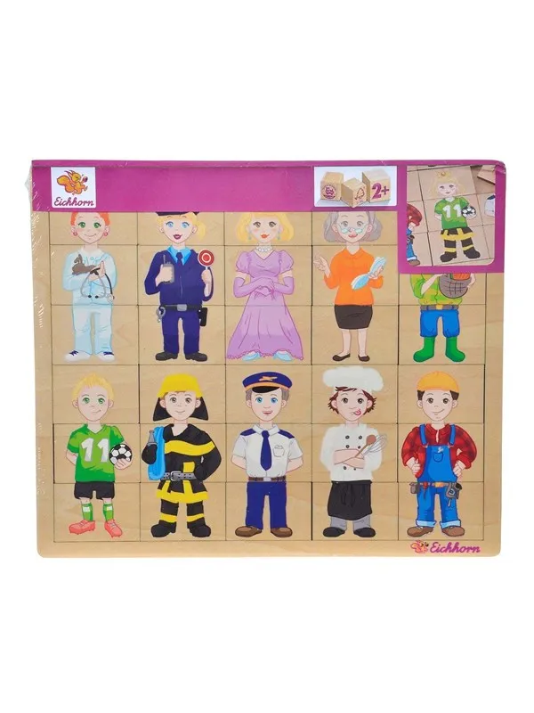 Eichhorn Wooden Puzzle - Professions 30st.