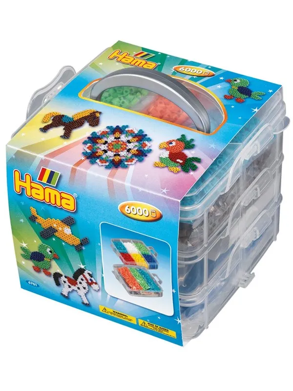 Hama Ironing Beads Set Storage box - small 6000 pcs