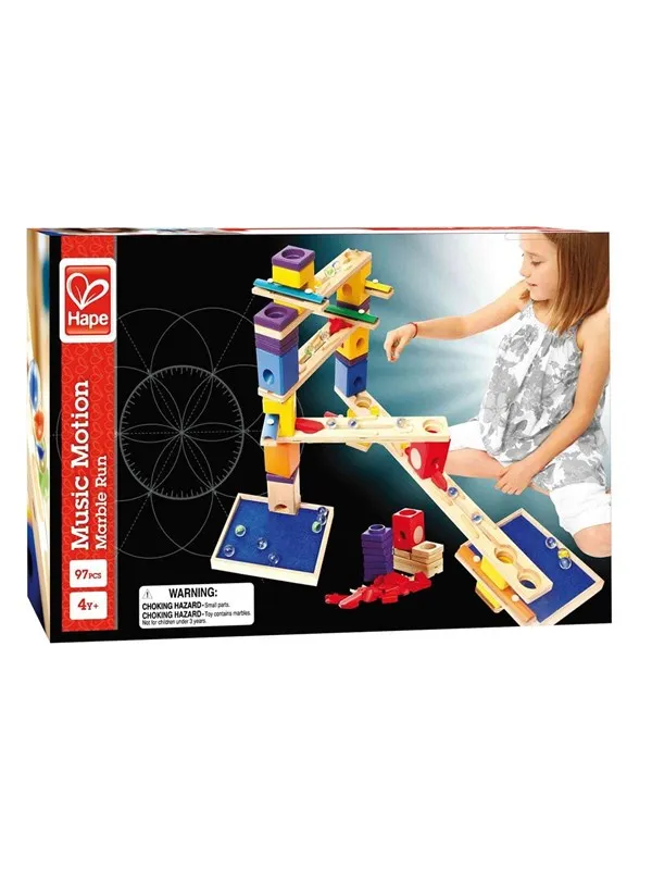 Hape Quadrilla Wooden Marble Court Music Motion 97dlg.