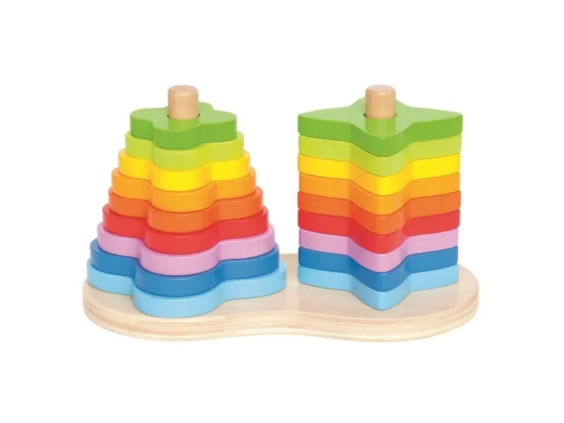 Hape Pile Tower Rainbow