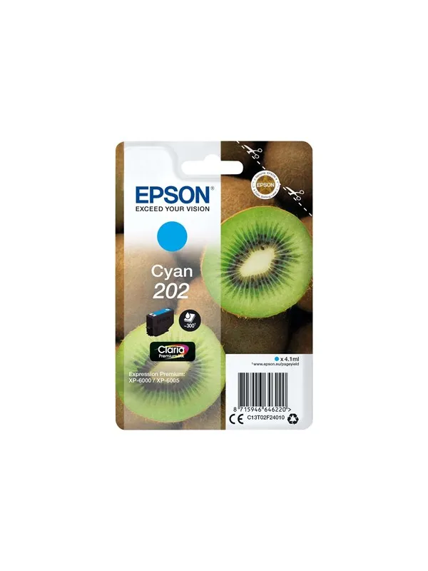 Epson 202 - cyan - original - blækpatron