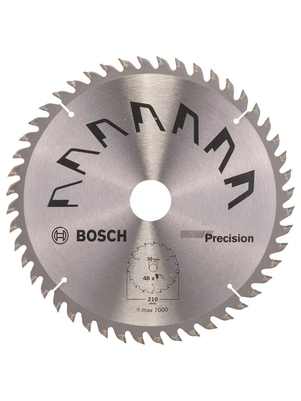 Bosch Sirkelsagblad PRECISION D= 210 mm, borediameter= 30 mm, T= 48