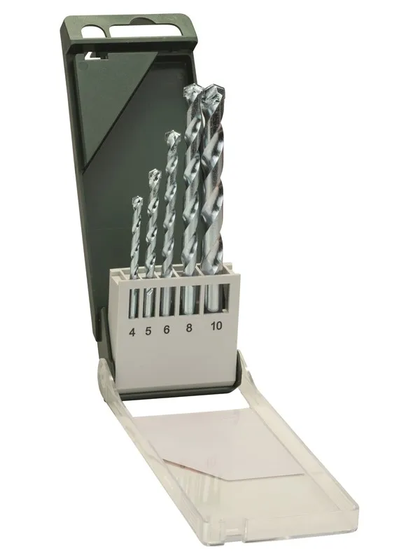 Bosch 5-delers steinbor-sett 4,0 x 75; 5,0 x 85; 6,0 x 100; 8,0 x 120; 10,0 x 120
