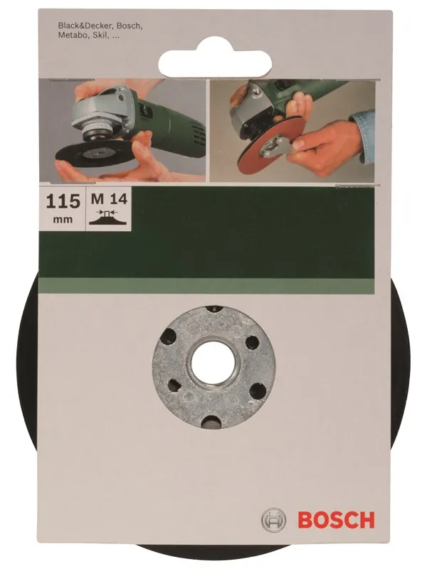 Bosch Slipetallerken for vinkelsliper, festesystem, 115 mm D= 115 mm