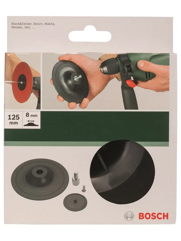 Bosch Slipetallerken for boremaskiner, 125 mm, festesystem D = 125 mm, fastspenningssystem