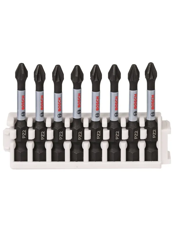 Bosch Impact Control skrutrekkerbits, pakke med 8 deler, 8xPZ2