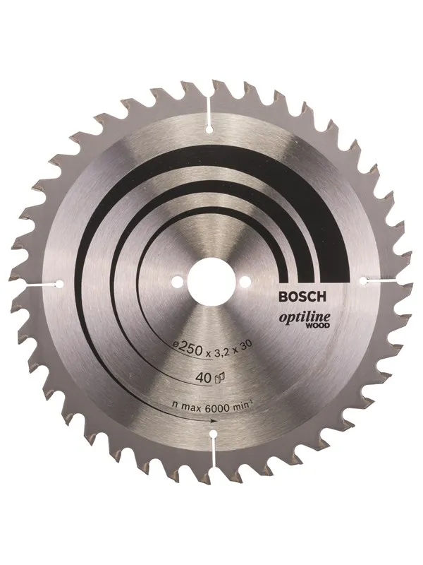 Bosch Sirkelsagblad Optiline Wood 250 x 30 x 3,2 mm, 40
