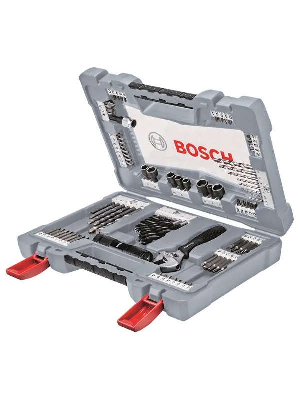 Bosch 91-delers sett Premium X-Line bormaskin- og skrutrekkerbits