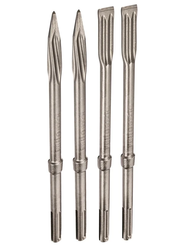 Bosch 4-delers SDS max meiselsett 400 mm, 400 x 25 mm