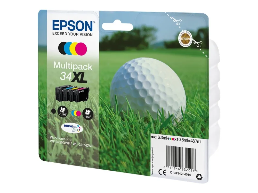 Epson 34XL 4-pack (Black Yellow Magenta Cyan)