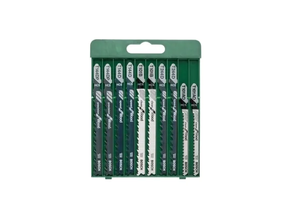 Bosch 10-delers stikksagblad-sett T-tange T 144 D (2x); T 244 D (2x); T 101 B (2x); T 101 AO (2x); T 144 DP (2x)