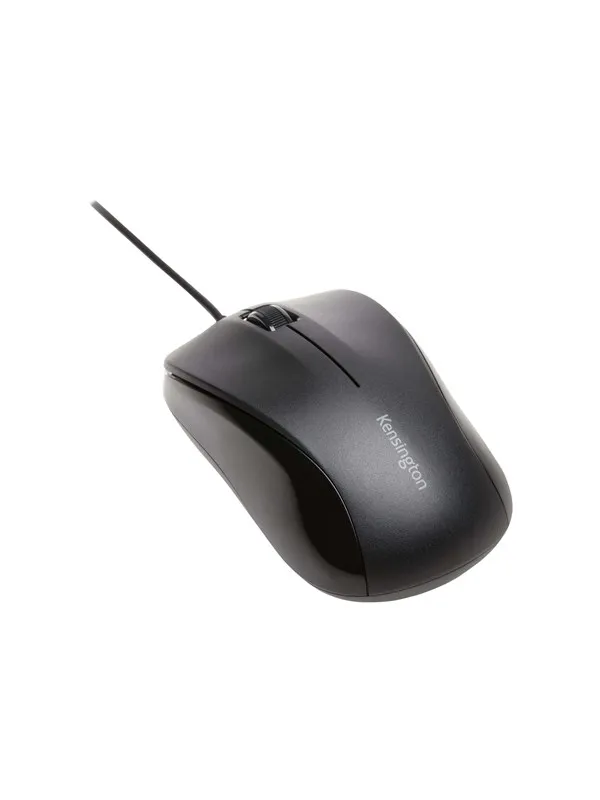 Kensington Mus budsjett 3-taster m/kabel ValuMouse - Mus - Optisk - 3 knapper - Svart