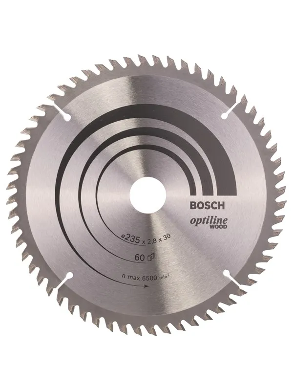 Bosch Sirkelsagblad Optiline Wood 235 x 30/25 x 2,8 mm, 60