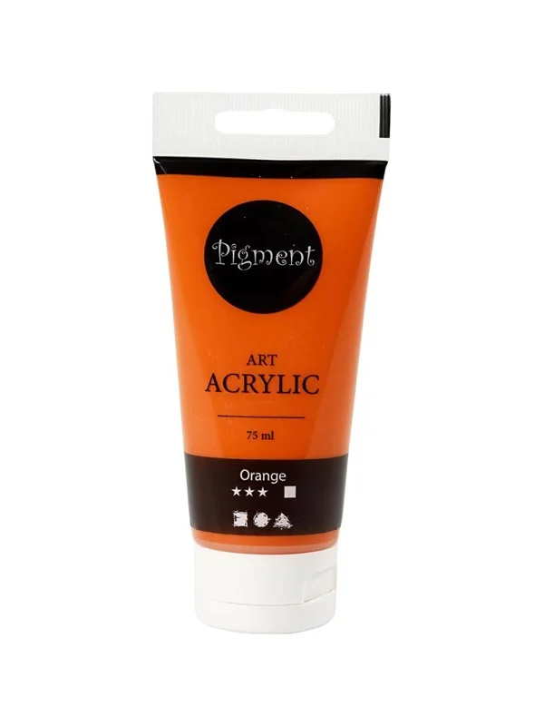 Creativ Company Pigment Art Acrylic Paint Orange 75ml