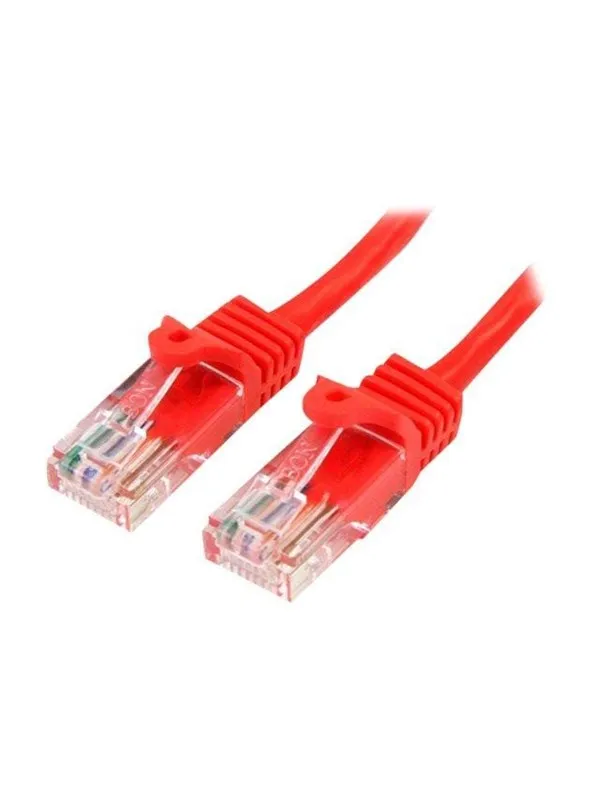 StarTech.com Snagless Cat 5e UTP Patch Cable - Rød - 3m