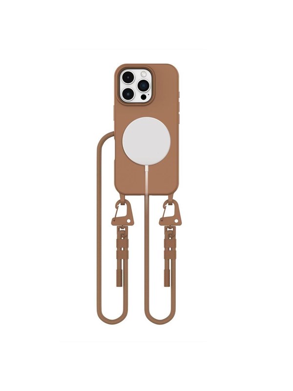 Tech-Protect  MagNecklace MagSafe Case for iPhone 16 Pro - Brown
