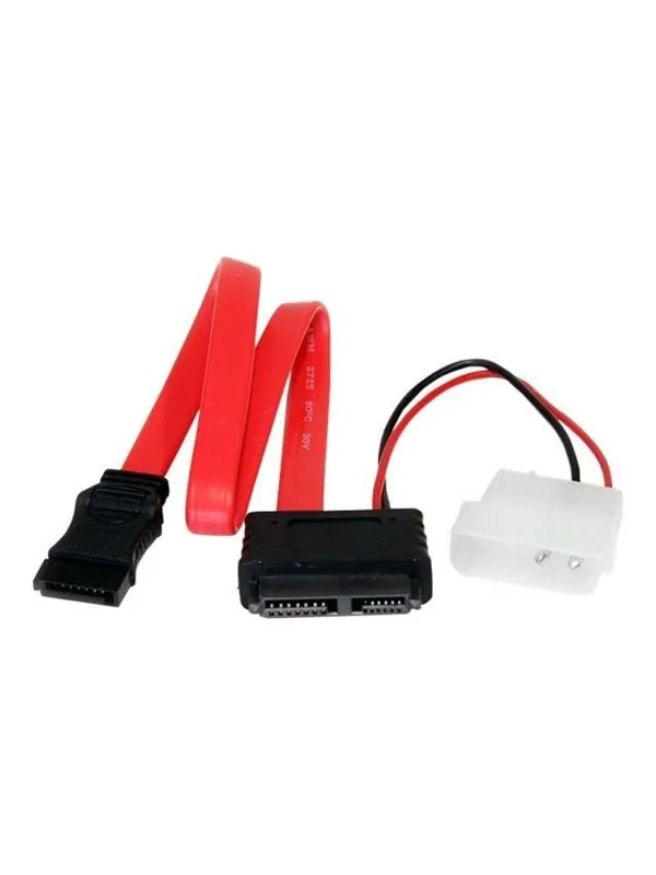 StarTech.com Slimline SATA Female to SATA with LP4 Power Cable Adapter