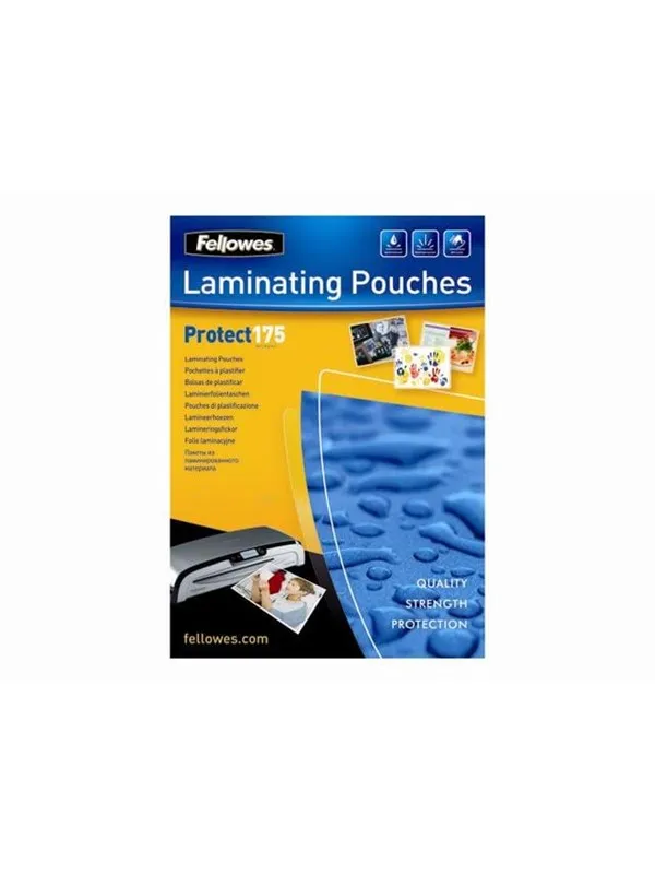 Fellowes A4 Glossy 175 Micron Laminating Pouch - 100 pack