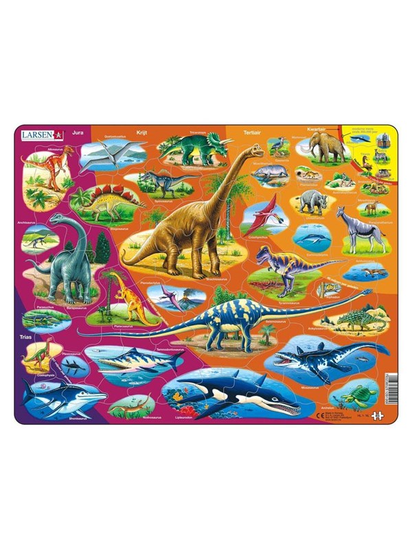 Selecta Play Larsen Jigsaw Puzzle Animals Nature Historical 85 pcs. Gulv