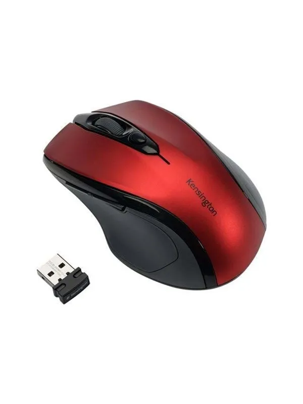 Kensington Pro Fit® Wireless Mouse - Ruby Red - Mus - Optisk - Rød