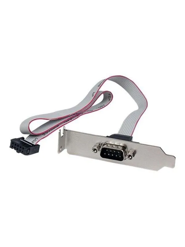 StarTech.com 1 Port 16in DB9 Serial Port Bracket to 10 Pin Header - Low Profile - seriell panel