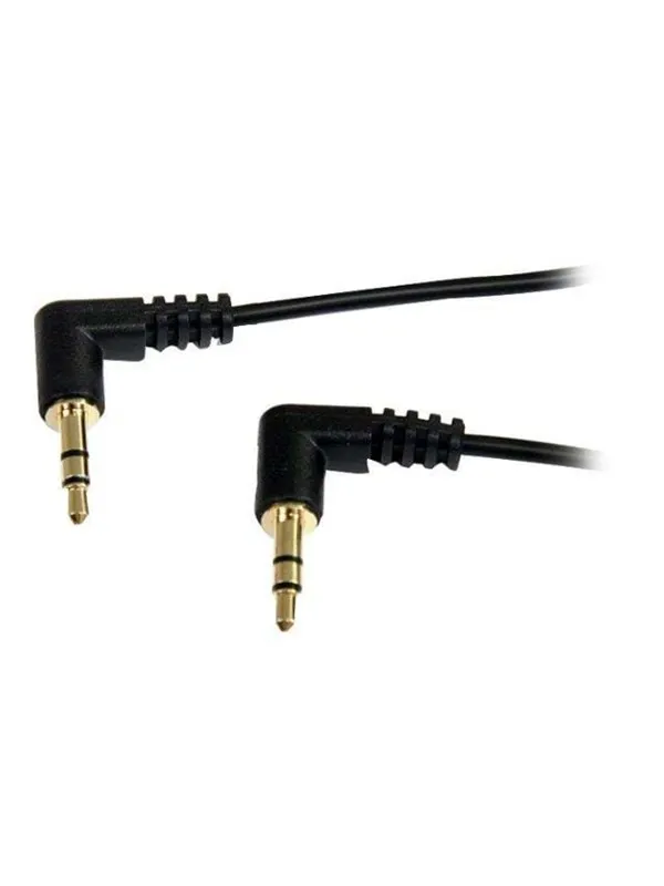 StarTech.com Slim 3.5mm Right Angle Stereo Audio Cable - ljudkabel - digitalt ljud