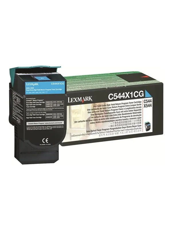 Lexmark C544X1CG / High Capacity Black Toner - Laser toner Cyan