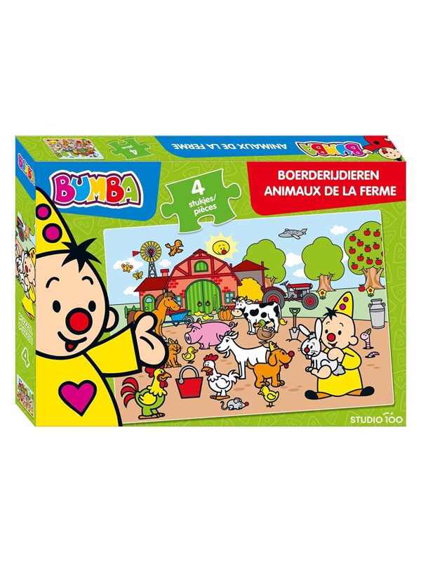 Studio 100 Bumba Puzzle Farm Animals 4 pcs. Gulv