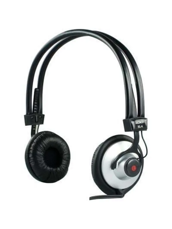 Deltaco Headphones med volumekontrol