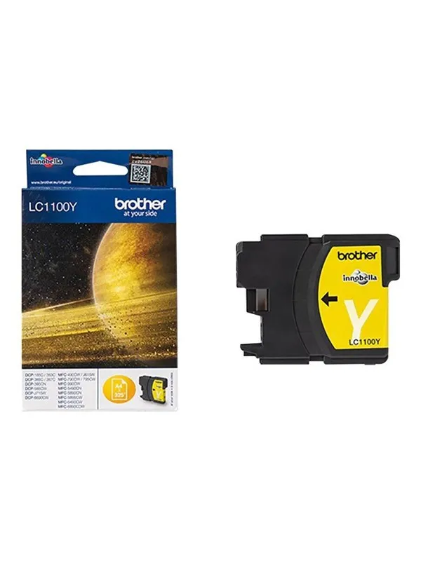 Brother LC1100Y / LC 1100Y Yellow Ink - Blekkpatron Yellow