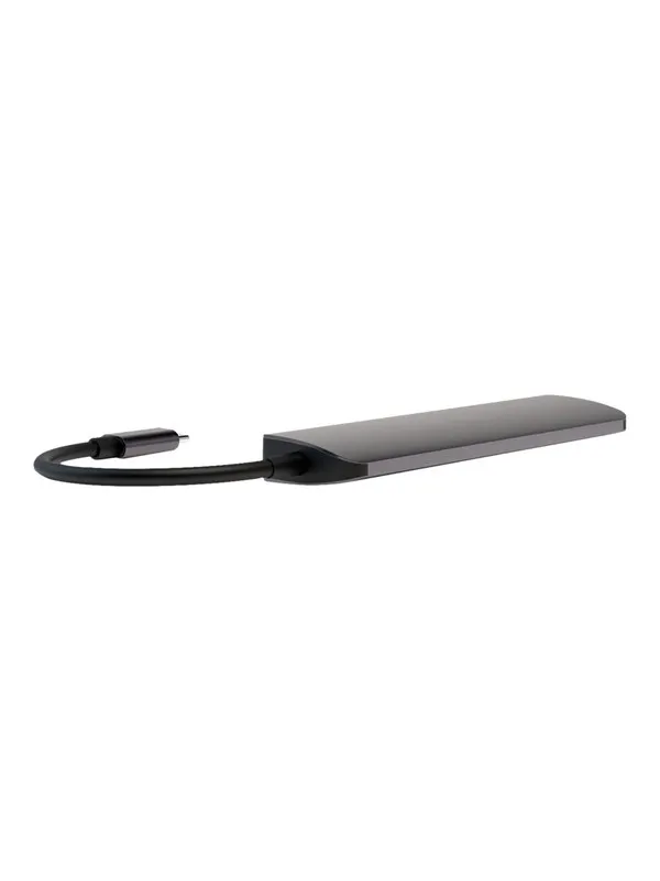 4smarts 6-in-1 Hub - docking station - USB-C - HDMI USB-hub - USB 3.0 - 6 porter - Svart