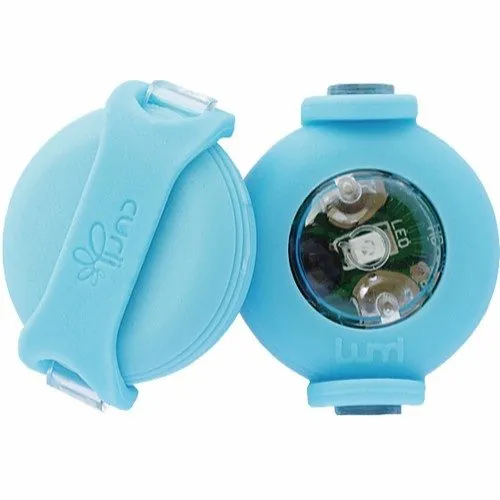 Curli Luumi LED Sikkerhetslys Cyan (2-pakning)