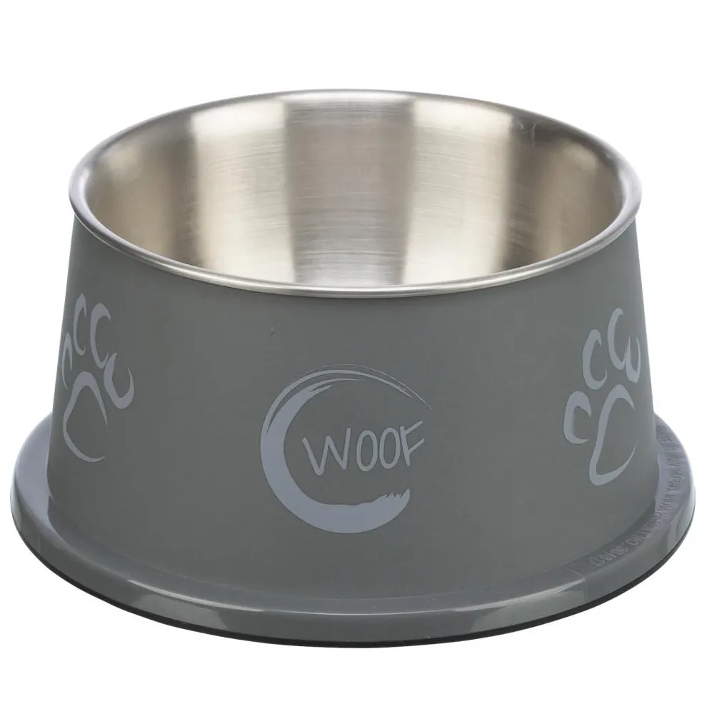 Trixie Long-Ear Bowl Stainless Steel/Plastic 0.9 l/ø 15 cm assorted colours