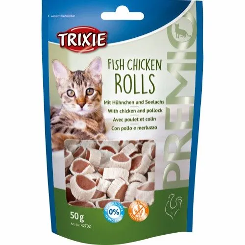 Trixie PREMIO Fish Chicken Rolls chicken/pollock 50 g