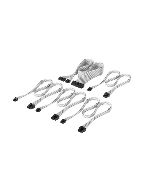 Corsair Elite Premium Individually Sleeved Type-5 PSU Cables Starter Kit (Type 5) - Hvit