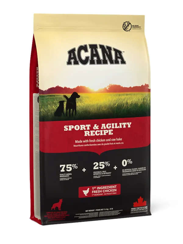 Acana Sport & Agility Recipe Dry Dog Food 17kg