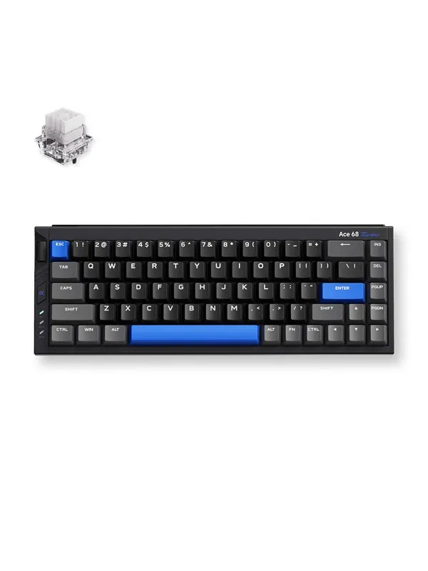MCHOSE Ace 68 Turbo (Cyber Black) - Gamingtastatur - Uten numpad - Engelsk (USA) - Svart